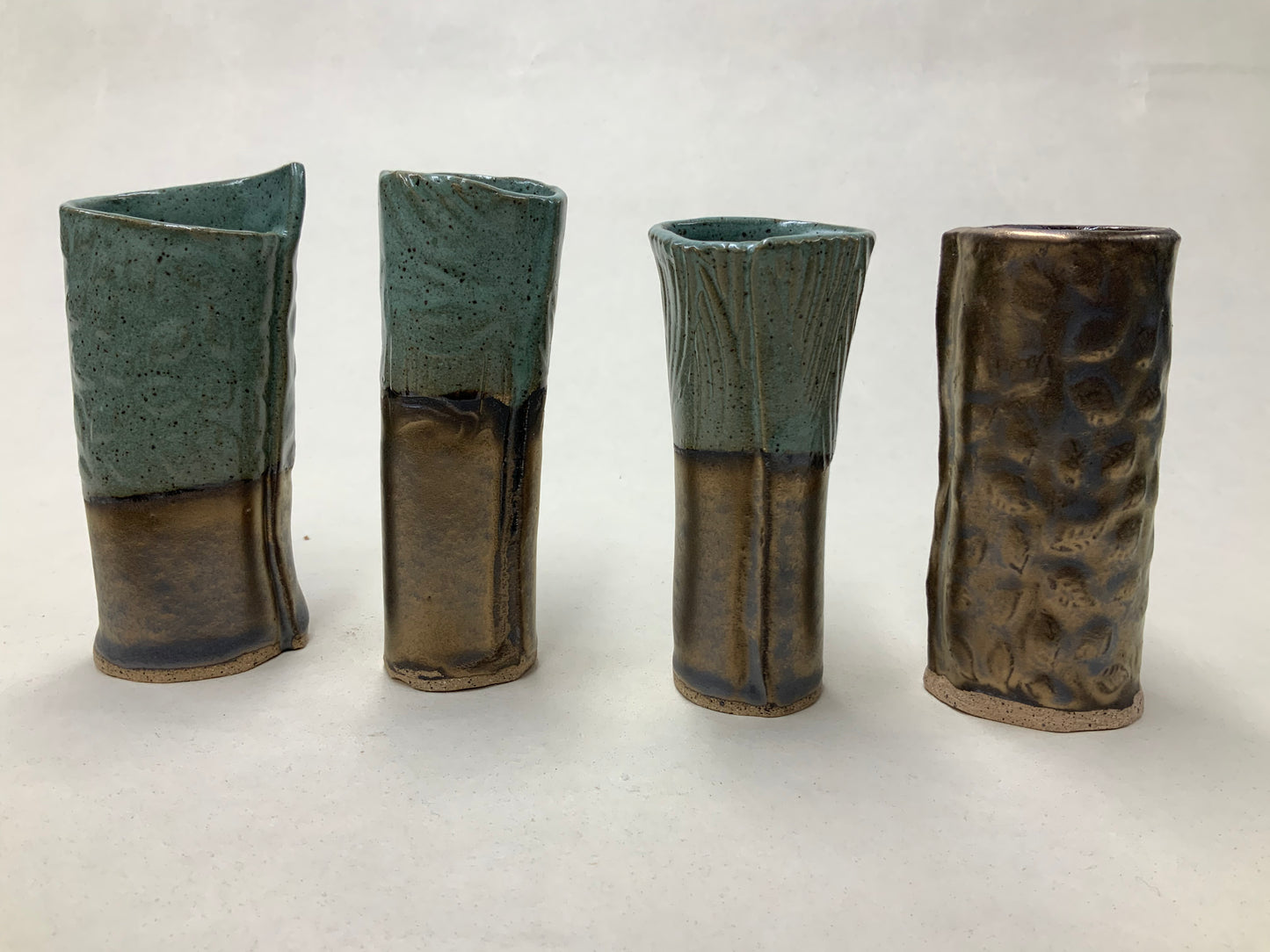 Gold accent bud vase